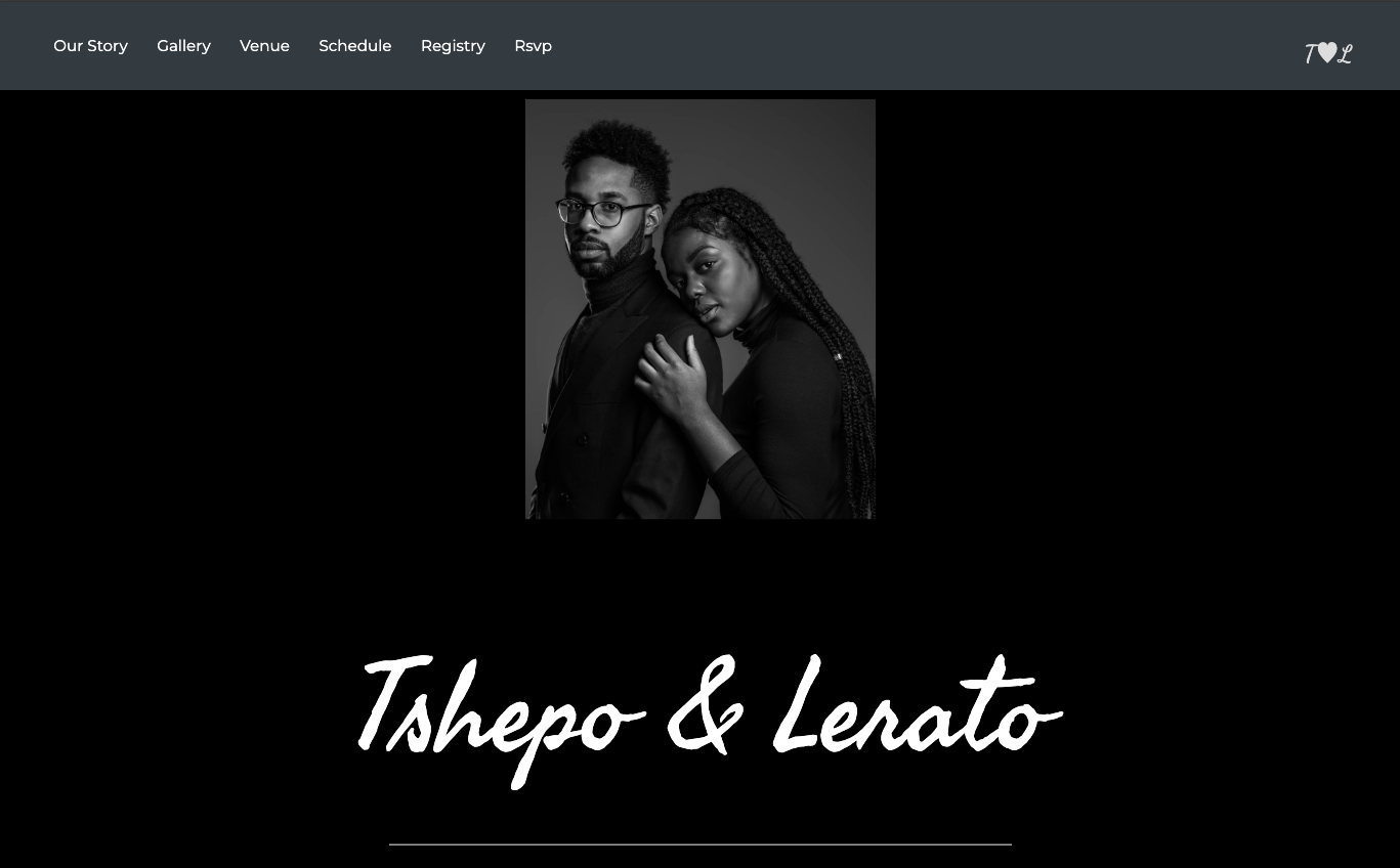 wedding website